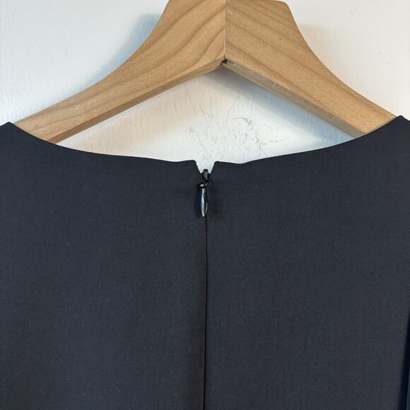 FRAY I.D. Womens Top Medium Black White Lined Authentic Size 1 Flared Tunic - Picture 3 of 6